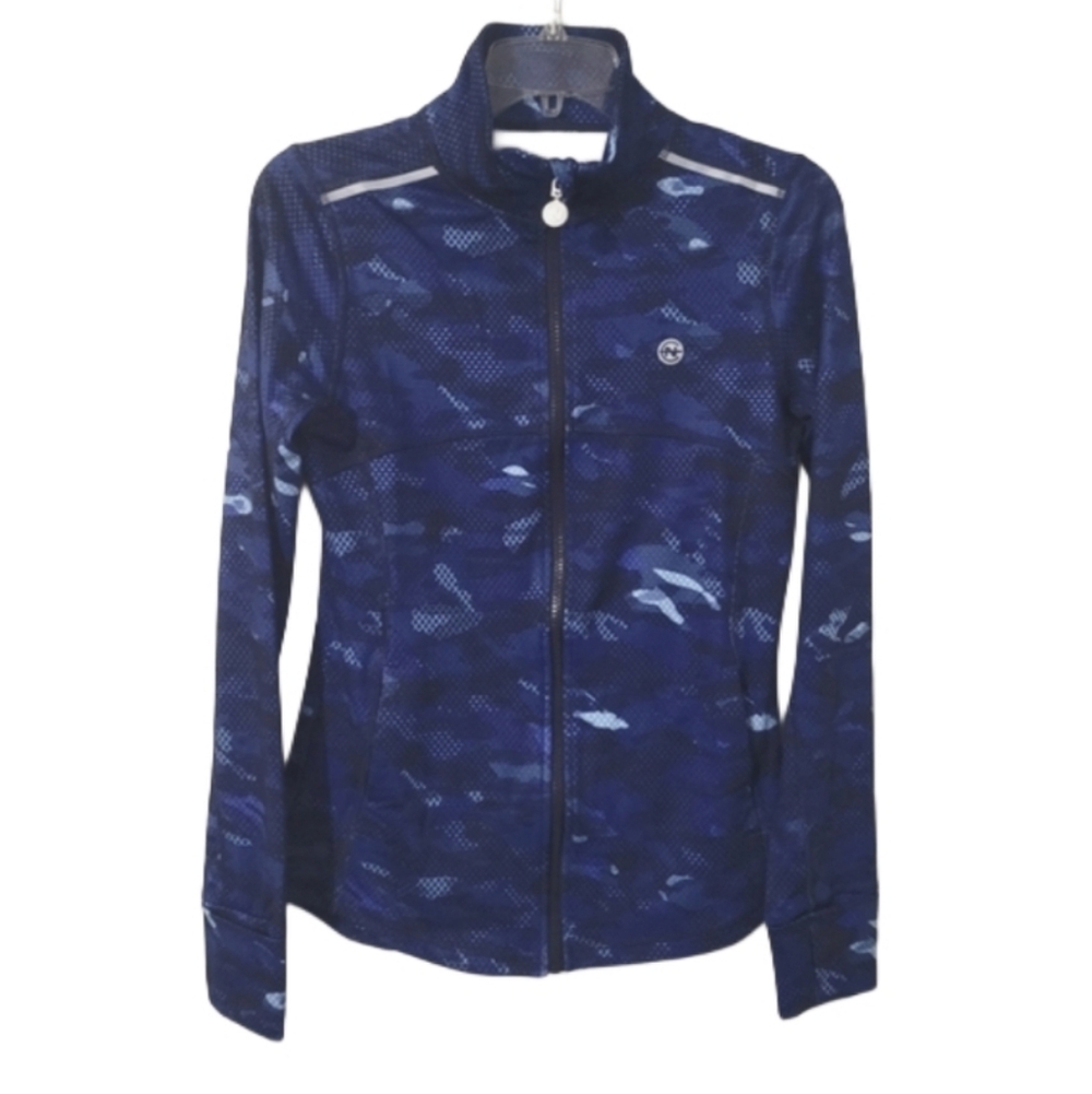 NWT  Nautica  Jacket  Women's S Moisture-Wicking Thumbholes  Blue